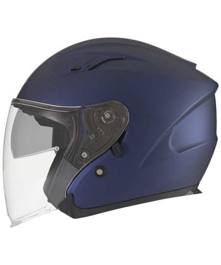 NOX CASQUE JET N128 BLEU MAT METALISE