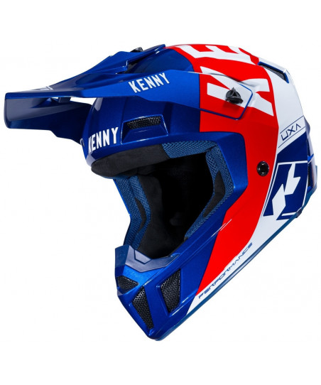 CASQUE CROSS JUNIOR BLEU/RG/BLC  T.M